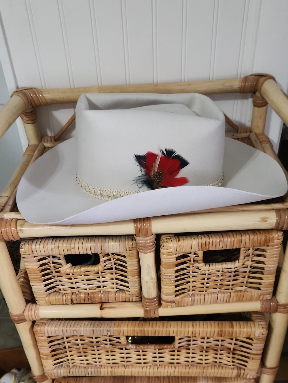 Smithbilt Women's White Western Cowboy Hat